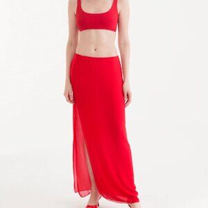ISADORA LONG SKIRT HIP FERRARI RED